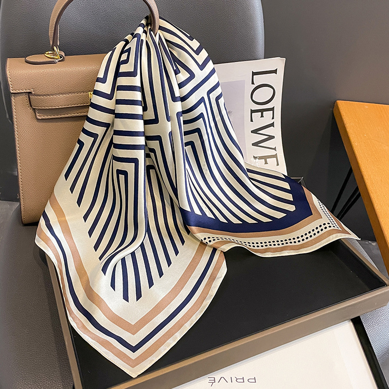 Ascot Neck Scarf - Роскошный брендовый шейный платок, весенний квадратный