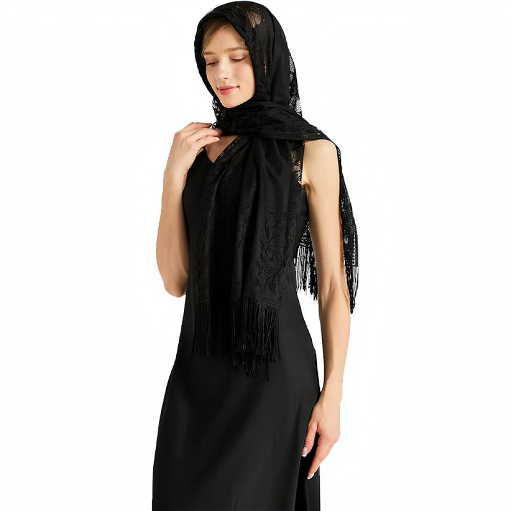 Stole Wedding Shawl - Модная кружевная шаль с цветочным узором