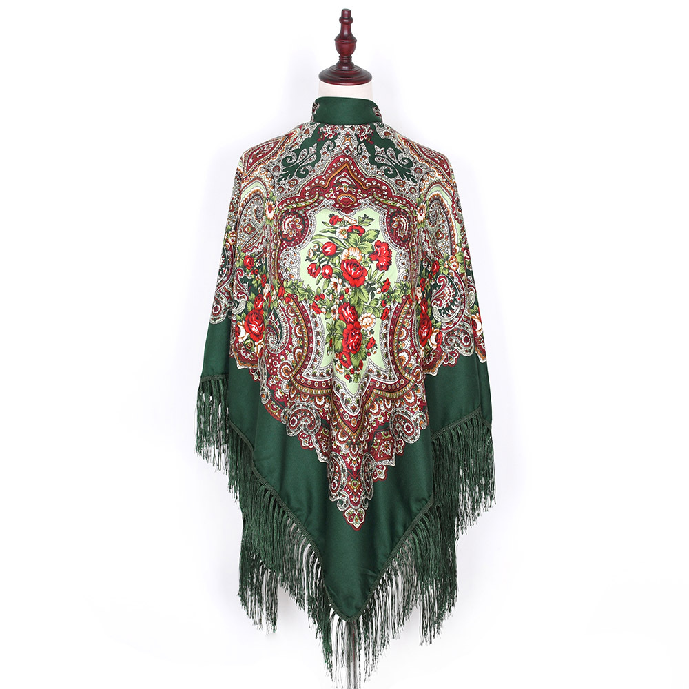 Bandana Cotton - Женская квадратная шаль-Бандана с цветочным принтом,