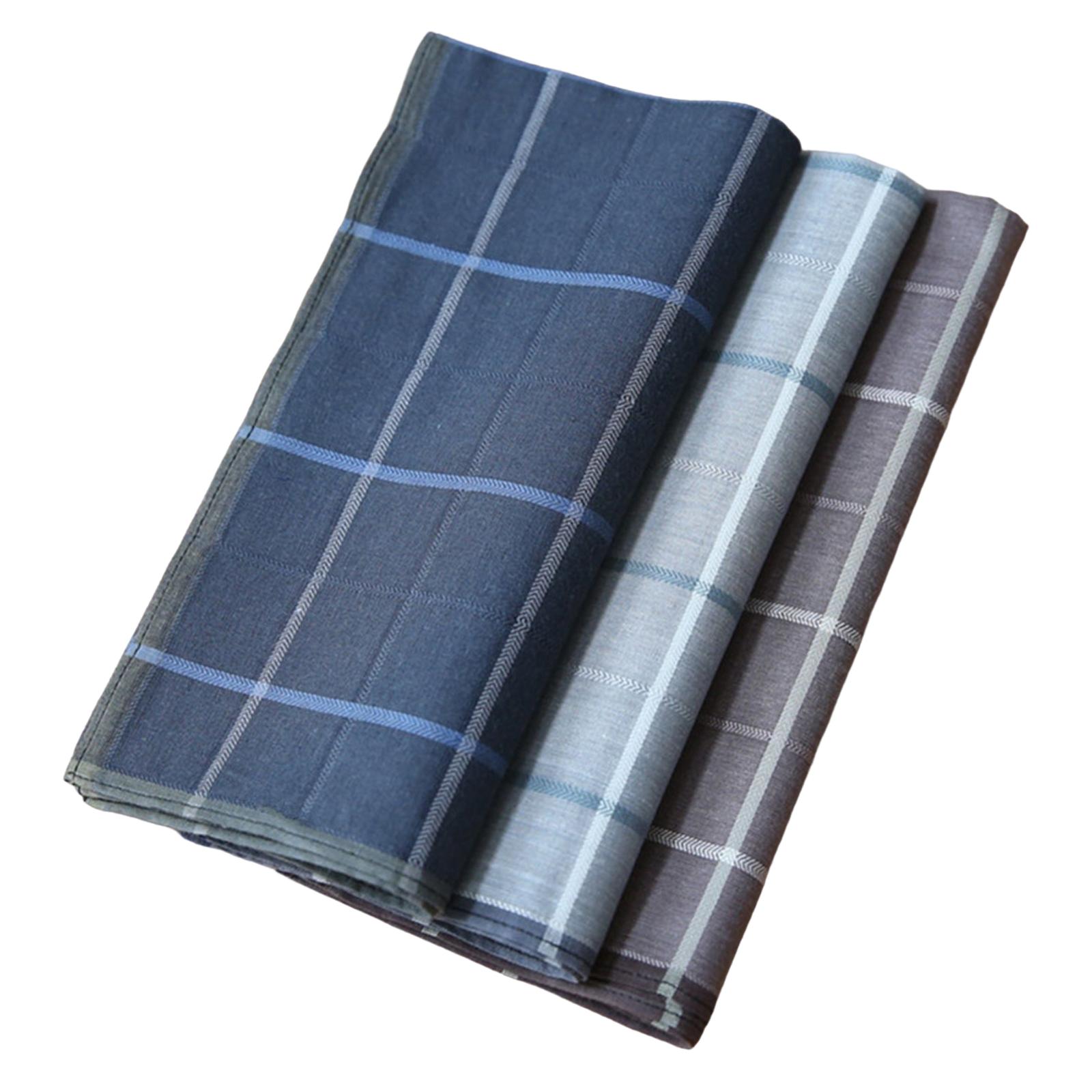 Handkerchief Cotton Men - 3 штуки мужских платков с клетчатым