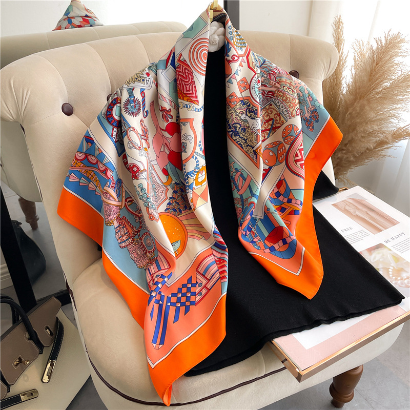 Новый квадратный шелковый плат – обзор и цена Face Scarf Mask