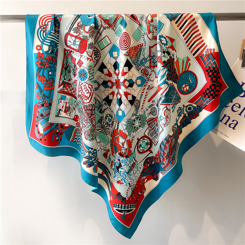 Новый квадратный шелковый плат – обзор и цена Face Scarf Mask