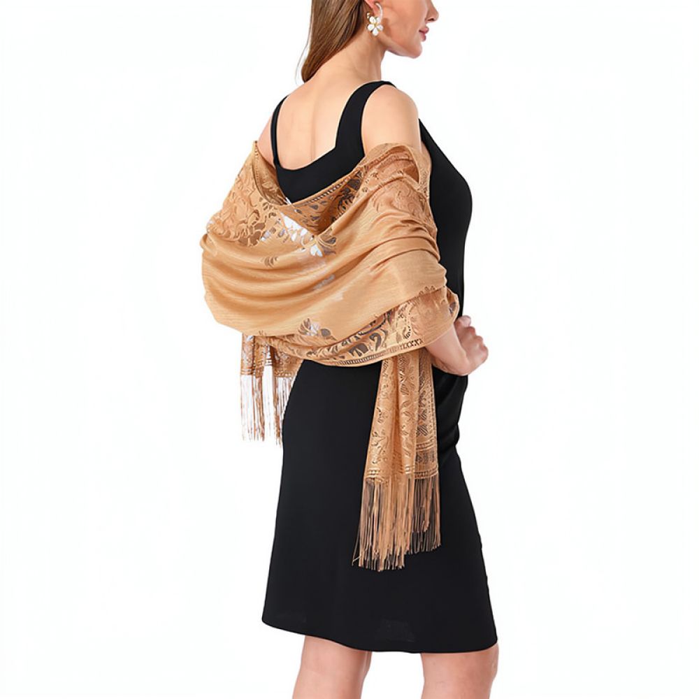 Модная кружевная шаль с цветоч – обзор и цена Stole Wedding Shawl