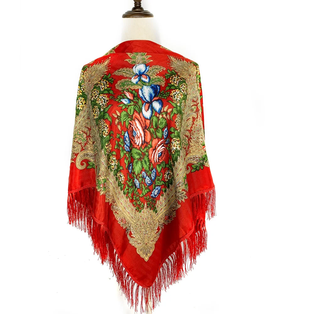 Русский квадратный шарф в этни – обзор и цена Bandana Cotton