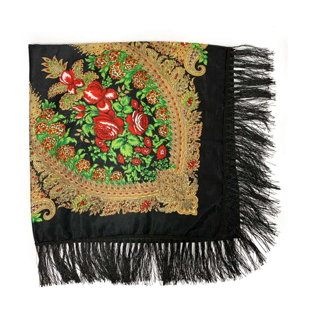 Русский квадратный шарф в этни – обзор и цена Bandana Cotton
