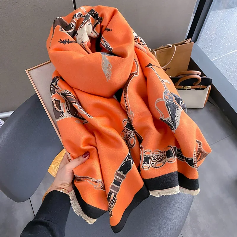 2024, роскошная теплая шаль из – обзор и цена Woven Scarf Blanket