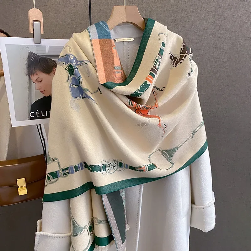2024, роскошная теплая шаль из – обзор и цена Woven Scarf Blanket